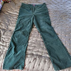 Women's Green Corduroy Pants